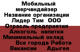 Мобильный мерчандайзер › Название организации ­ Лидер Тим, ООО › Отрасль предприятия ­ Алкоголь, напитки › Минимальный оклад ­ 19 500 - Все города Работа » Вакансии   . Адыгея респ.,Адыгейск г.